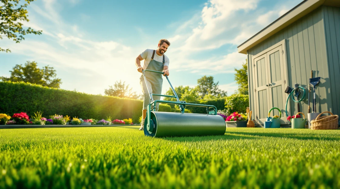 Rasenwalze optimal nutzen: Tipps zum Rasen verdichten und Pflege